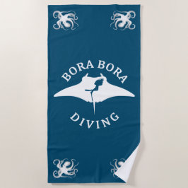Duiken met mantaroggen bij Bora Bora Strandlaken