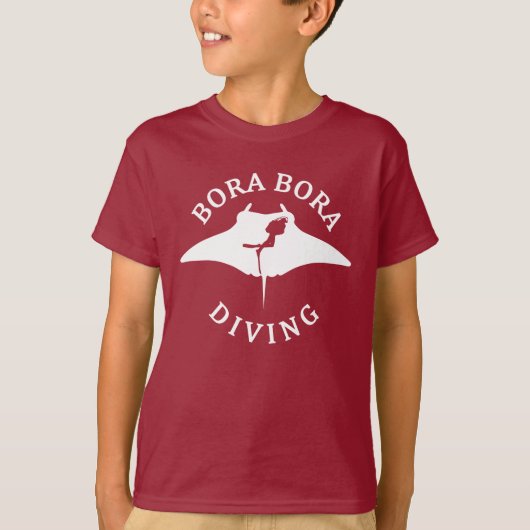 Duiken met mantaroggen bij Bora Bora T-shirt (Voorkant)