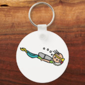 Duiken met persluchtapparatuur sleutelhanger (Voorkant)