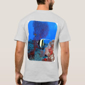 Duiken met schildpad en vis t-shirt (Achterkant)