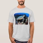 Duiken met schildpad en vis t-shirt (Voorkant)