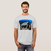 Duiken met schildpad en vis t-shirt (Voorkant volledig)