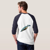 Duiken met schildpadden t-shirt (Achterkant volledig)