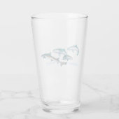 Duiken met Shark Drinkware Set Glas (Achterkant)