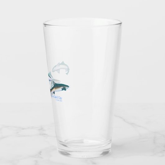 Duiken met Shark Drinkware Set Glas (Links)