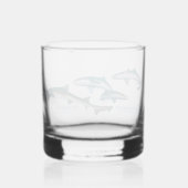 Duiken met Shark Drinkware Set Whisky Glas (Achterkant)