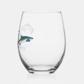 Duiken met Shark Drinkware Set Wijnglas Zonder Voet (Links)