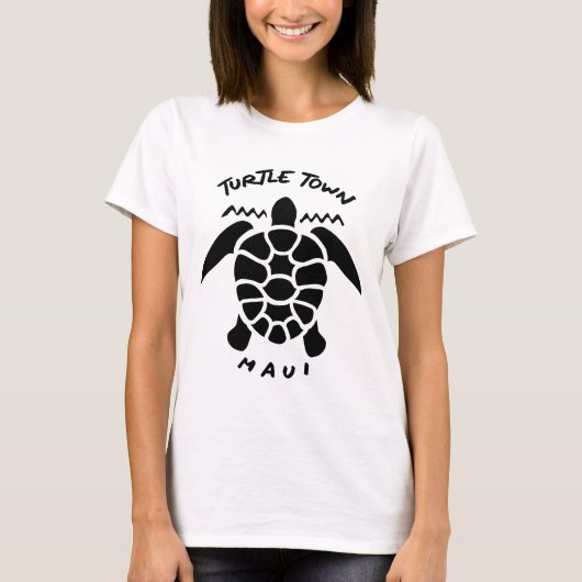 Duiken met Zeeen schildpadden - Turtle Town Maui T-shirt (Voorkant)
