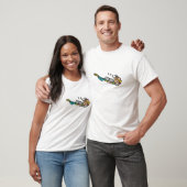 Duiken met zuurstofapparatuur t-shirt (Unisex)