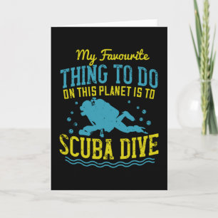 Duiken -Mijn favoriete ding is scuba duiken Kaart