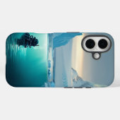 duiken naar goud Case-Mate iPhone case (Achterkant (horizontaal))