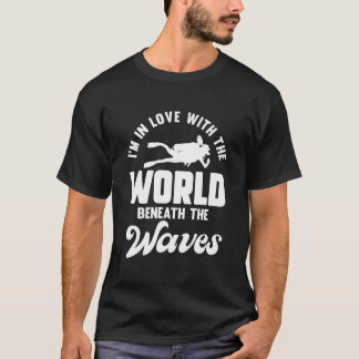 Duiken Oceaan Open Water Duiker Onderwater T-shirt