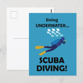 Duiken onder water duiken duiken briefkaart