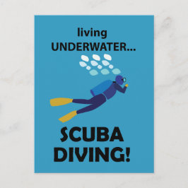 Duiken onder water duiken duiken briefkaart