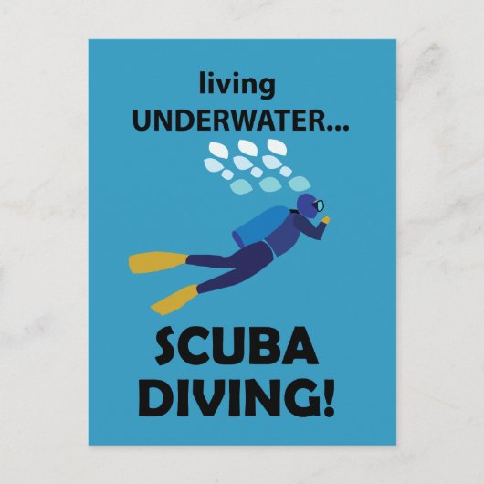 Duiken onder water duiken duiken briefkaart (Voorkant)
