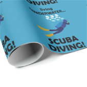 Duiken onder water duiken duiken cadeaupapier (Rol Hoek)