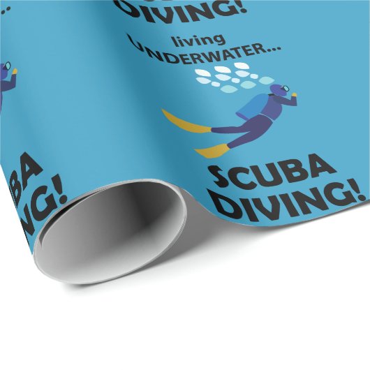 Duiken onder water duiken duiken cadeaupapier (Rol Hoek)