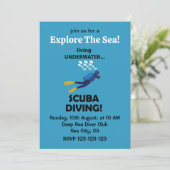 Duiken onder water duiken duiken kaart (Staand voorkant)