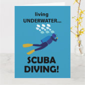 Duiken onder water duiken duiken kaart (Gele Bloem)