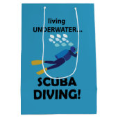 Duiken onder water duiken duiken medium cadeauzakje (Achterkant)
