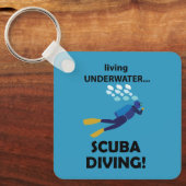 Duiken onder water duiken duiken sleutelhanger (Voorkant)