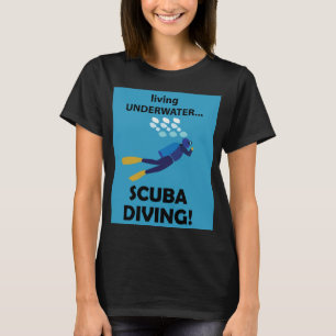 Duiken onder water duiken duiken t-shirt