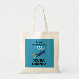 Duiken onder water duiken duiken tote bag