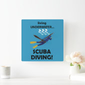 Duiken onder water duiken duiken vierkante klok (Huis)