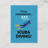 Duiken onder water duiken duiken visitekaartje (Voorkant)