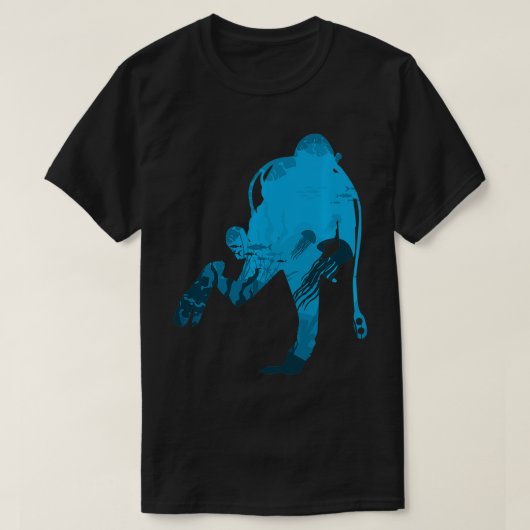 Duiken onder water Duiker 2 T-shirt (Design voorkant)