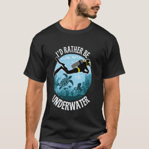 Duiken Onder Water Duikverslaafden Kinderen Mannen T-shirt
