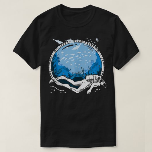 Duiken Onderwater Ocean Diver Trainer T-shirt (Design voorkant)