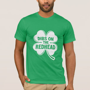 Duiken op de roodharige witte St. Patrick's Day T-shirt
