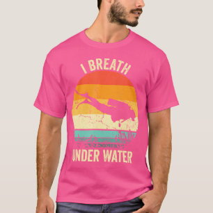 Duiken Scuba Dive Grappig Ik adem onder water T-shirt