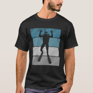 Duiken Scuba Diver Retro Diving 3 T-shirt