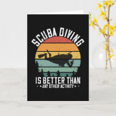 Duiken - Scuba-duiken is beter dan alles Kaart (Gele Bloem)