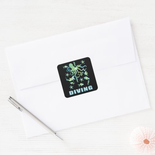DUIKEN - SCUBA DUIKEN STICKERS (Envelop)