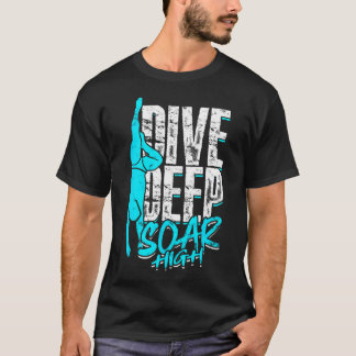 Duiken Scuba Duiken Vrijduiken Diep Duiken Zweven T-shirt