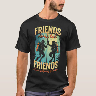 Duiken Scuba Duiken Vrijduiken Sla Veiligheid Over T-shirt