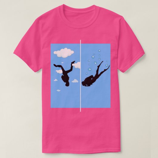 Duiken Skydiving Skydive Extrem Sport 3 T-shirt (Design voorkant)