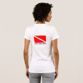 Duiken T-shirt - IK HOU VAN NAAR BENEDEN (Achterkant volledig)