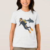 Duiken Tri-Blend Shirt (Voorkant)