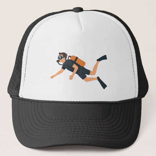 Duiken Trucker Pet (Voorkant)