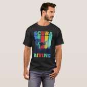 duiken van Retro Scuba T-shirt (Voorkant volledig)