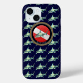 Duiken vlag haai patroon Case-Mate iPhone case (Achterkant)
