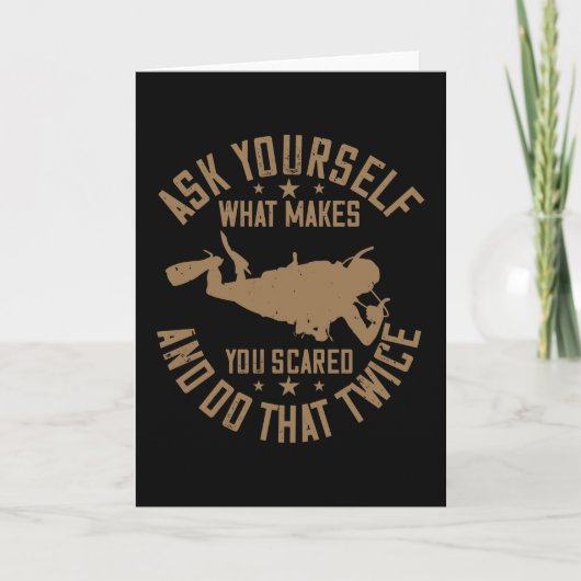 Duiken - Wat maakt dat je bang en hervat Kaart (Voorkant)