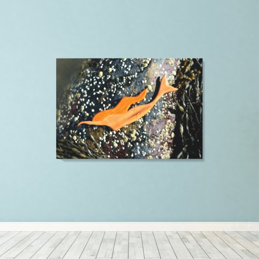 duiken zeemeermin verpakt canvas (Insitu (Houten vloer))