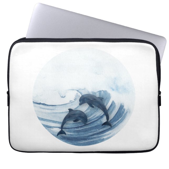 Duikende dolfijnen in het surf laptop sleeve (Voorkant)