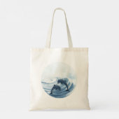 Duikende dolfijnen in het surf tote bag (Achterkant)
