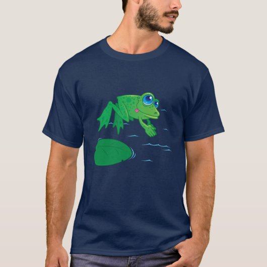 Duikende kikker t-shirt (Voorkant)